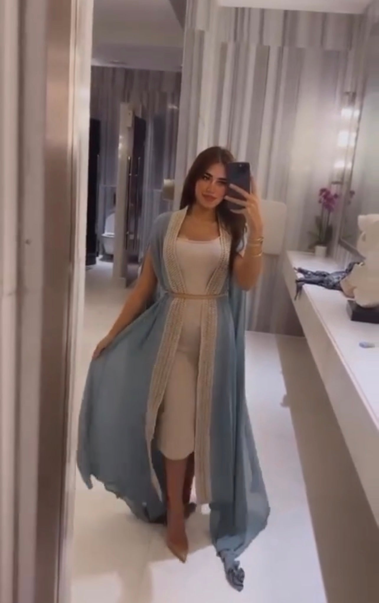 Long sleeves kaftan (WITHOUT BELT)